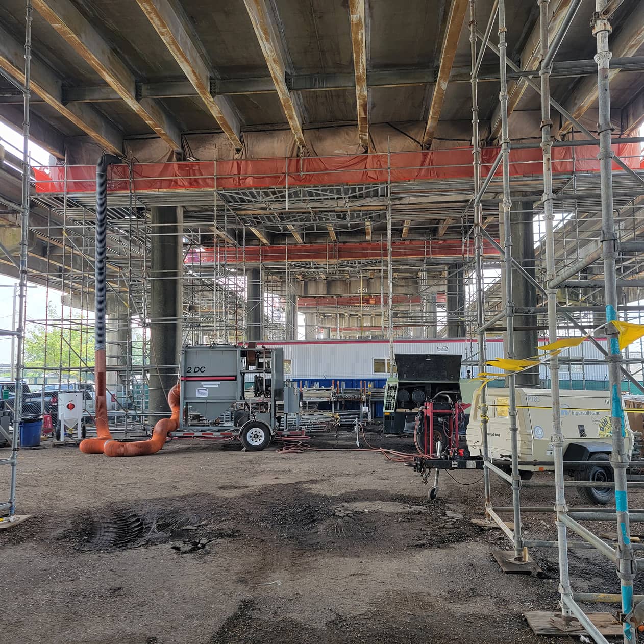 Paragon Construction Services Lead Paint Removal Work Site