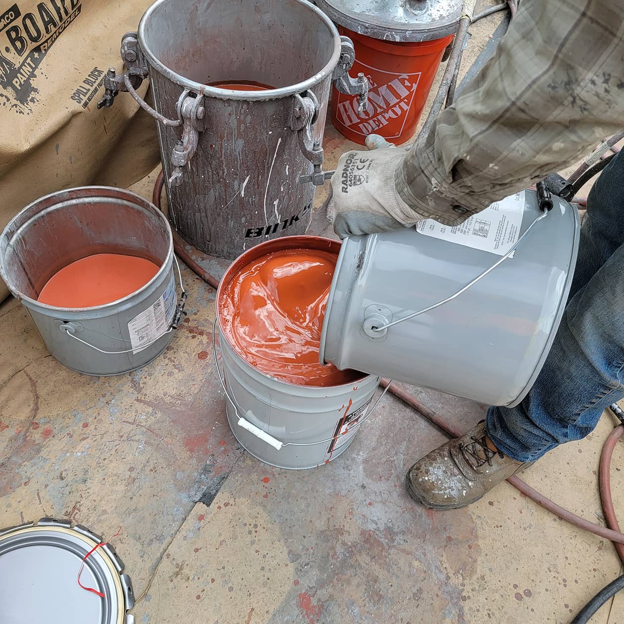 Paragon Construction Services Industrial Paint Mixing