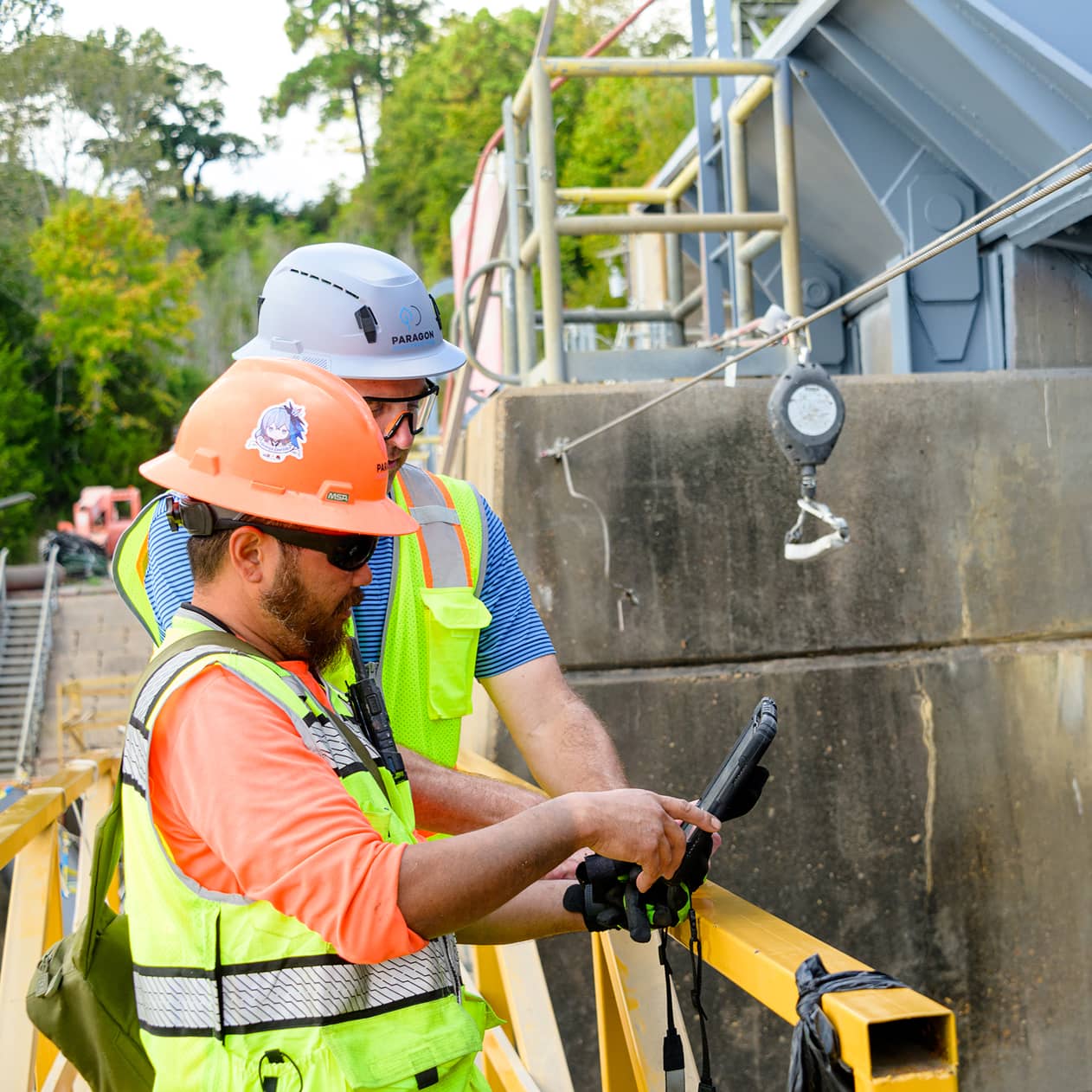 Paragon Construction Services Workers on Site