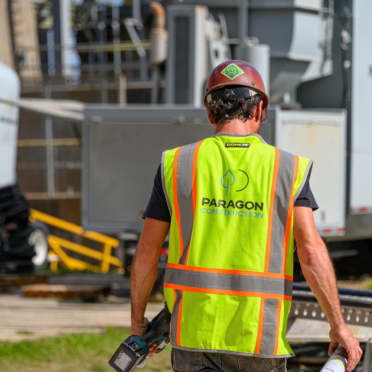 Paragon Construction Services Worker on Site